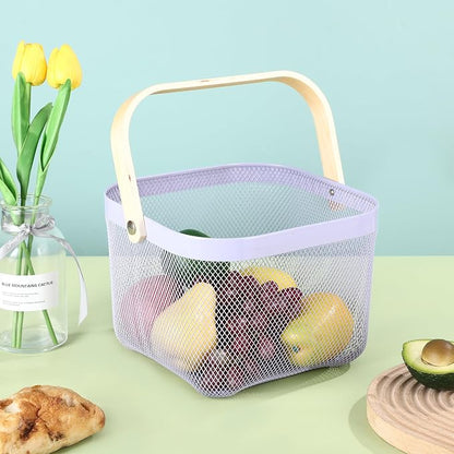 AJIODA Metal Mesh Wire Basket, Large Steel Basket - Image 6