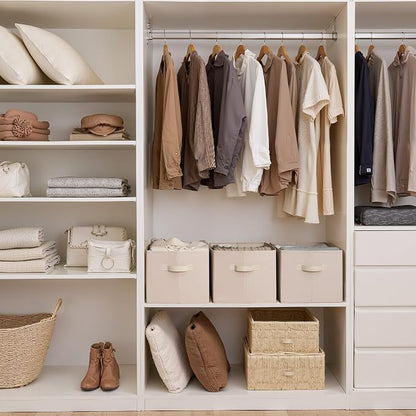 StorageWorks Storage Baskets for Shelves, Foldable Fabric Closet Storage Bins - Image 3