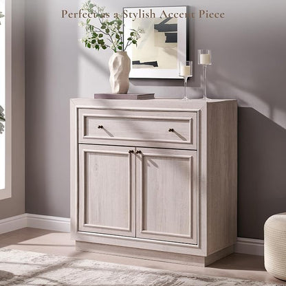 ACCOHOHO Modern Farmhouse Buffet Cabinet, 31.5" Sideboard Credenza, Modular - Image 8