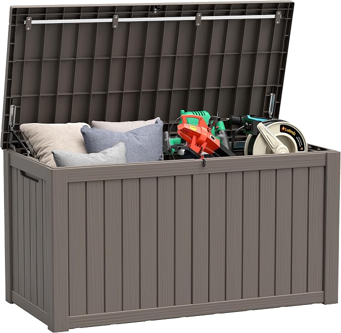 NUNU LAB 180 Gallon Outdoor Storage Box Waterproof, Outside Package Delivery by NUNULAB