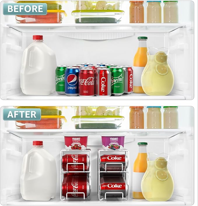 Sorbus Soda Can Rack Beverage Dispenser – Dispenses 12 Standard Size 12oz Soda - Image 6