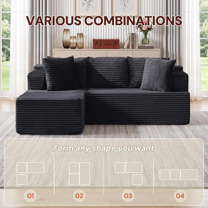 Korser Boneless Couches for Living Room, Cloud Couch Sectional - Image 5