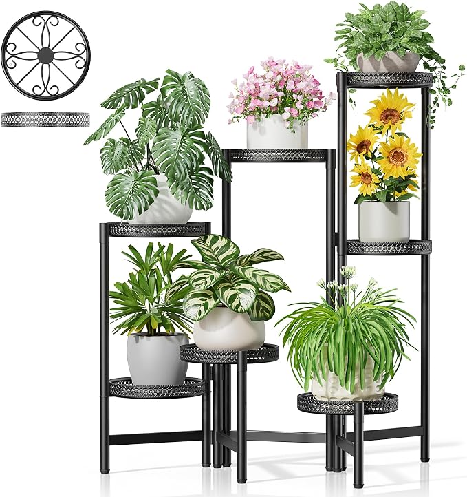 Stand Plants, 7 Tier Metal Plant Stands by Unknown
