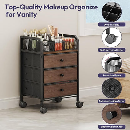 SWTYMIKI Rolling Makeup Organizer Cart - Image 5
