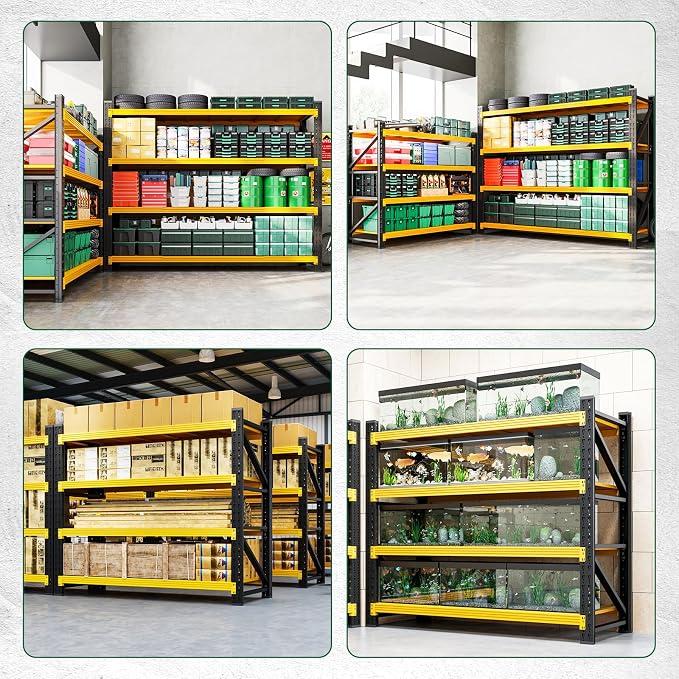 Letaya 3000LBS Heavy Duty Storage Shelves, 4 Tier Large Tall Industrial Shelving - Image 6