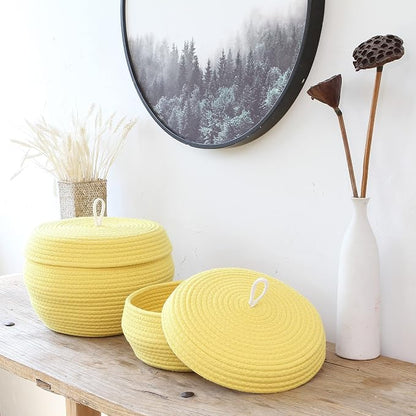 Sea Team Round Cotton Rope Storage Basket - Image 2