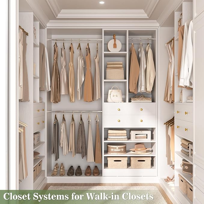 Besiost Closet System, 4.2–8.8 FT Closet Organizer - Image 8