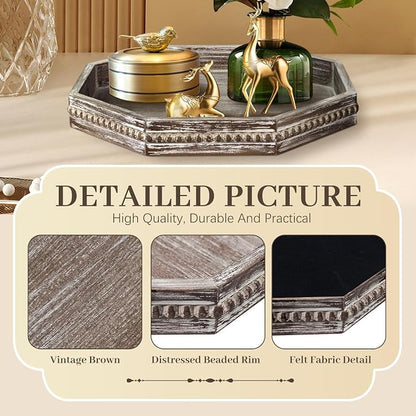 Wooden Decorative Tray, Small Serving Tray - Image 6