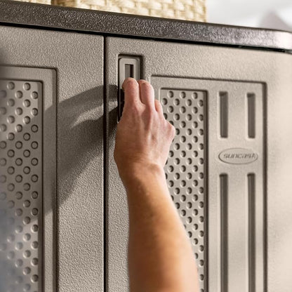 Suncast Tall Storage Cabinet for Garage Organization - Image 12