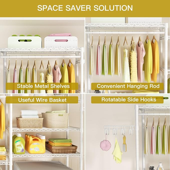 Ulif U5 Over the Washer and Dryer Storage Shelf, Laundry Room Space Saver - Image 7