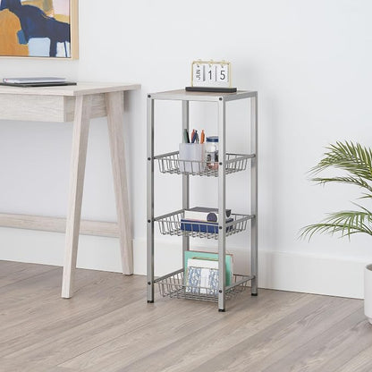 TRINITY 4-Tier Freestanding Metal Shelving Rack - Image 2