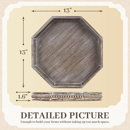 Wooden Decorative Tray, Small Serving Tray - Image 2