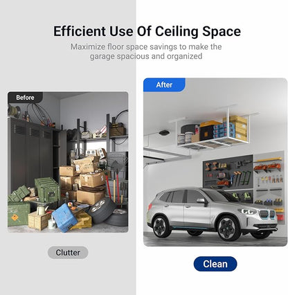 FLEXIMOUNTS 3x6 Overhead Garage Storage Adjustable Ceiling Rack 72" Length x - Image 6