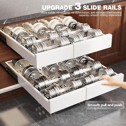 1 Pack Pull Out Cabinet Organizer Expandable Width and Depth, Slide Out Drawers - Image 8