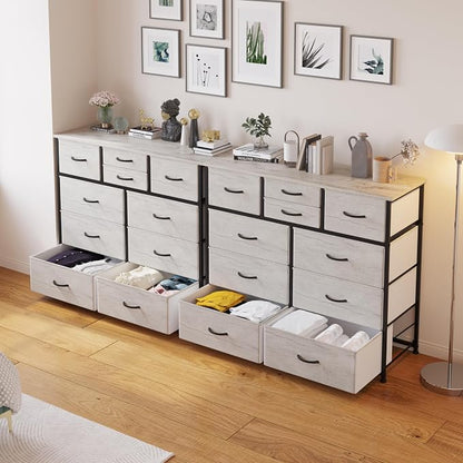 LUMTOK 10 Drawers Dresser with Fabric Bins - Image 8