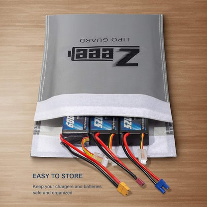 Zeee Fireproof Lipo Battery Bag Explosion-Proof Charging & Storage Organizer to - Image 4