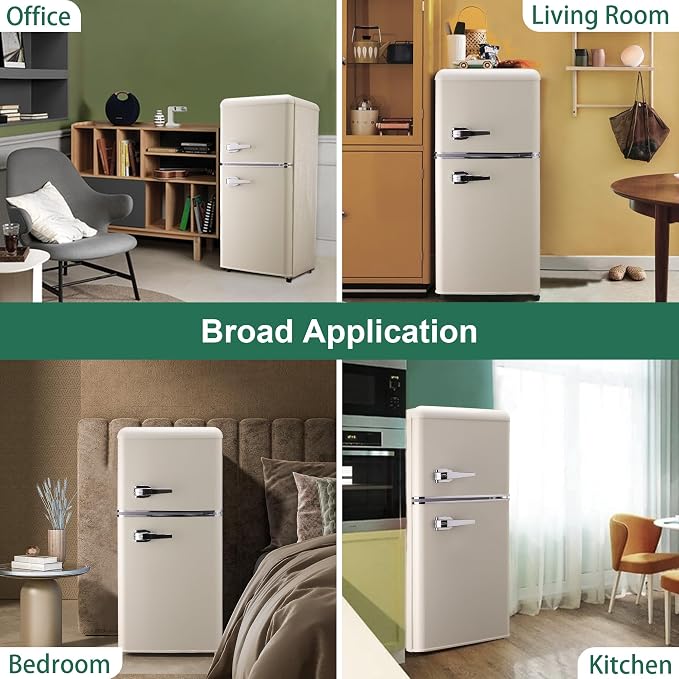 Retro Mini Fridge, 3.2 Cu. Ft. Small Refrigerator - Image 7