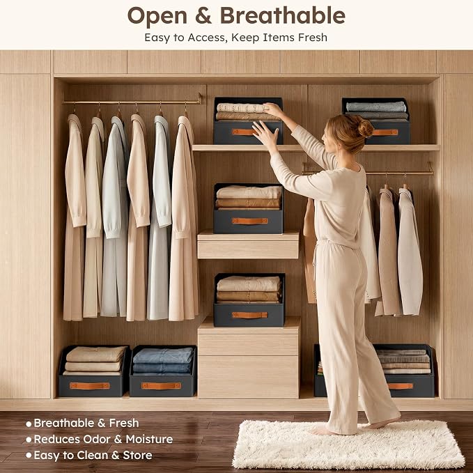Homsorout Fabric Storage Bins for Organizing - Image 3