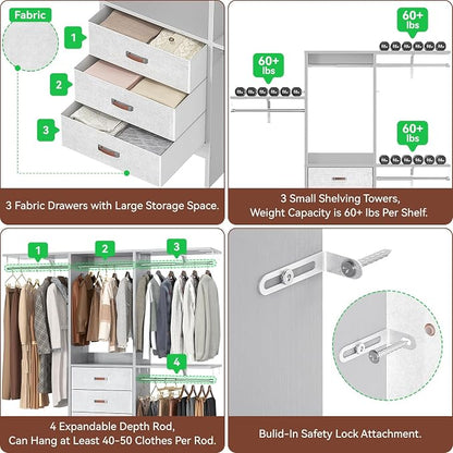 Armocity 5FT Small Closet System - Image 5