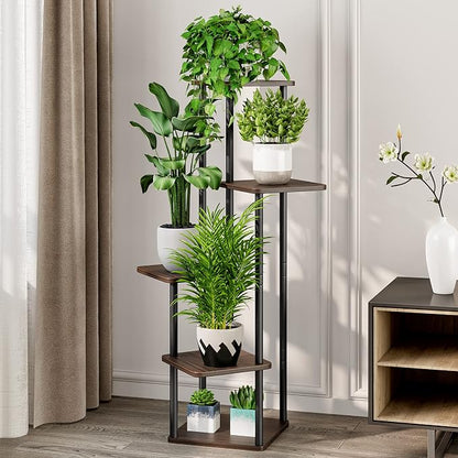 AZERPIAN Plant Stand 5 Tier Indoor Metal Flower Shelf - Image 2