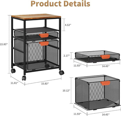 Marbrasse Rolling file cabinet - Image 3