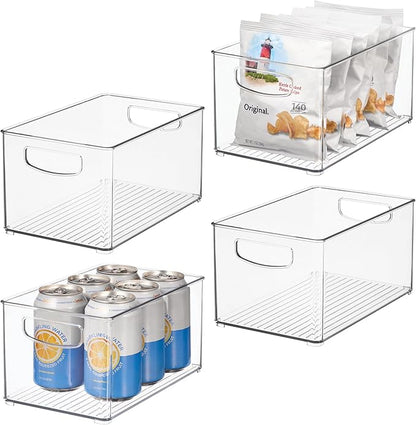 iDesign Stackable Clear Plastic Bin, by iDesign
