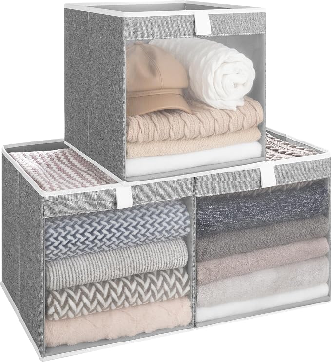 StorageWorks 13x13 Storage Cubes, Closet Storage Bins by StorageWorks