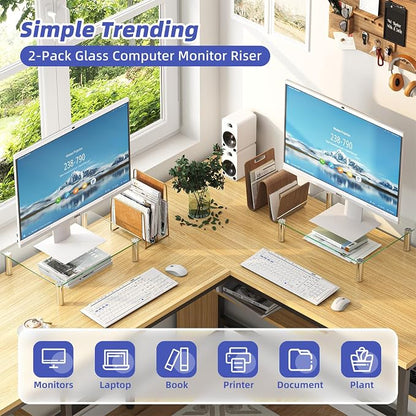 Simple Trending 2 Pack Computer Monitor Riser - Image 4