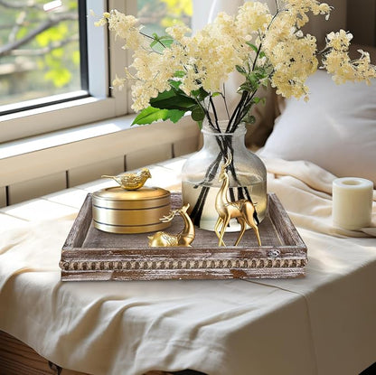 MAONAME Wood Serving Tray, Farmhouse Wooden Tray - Image 7