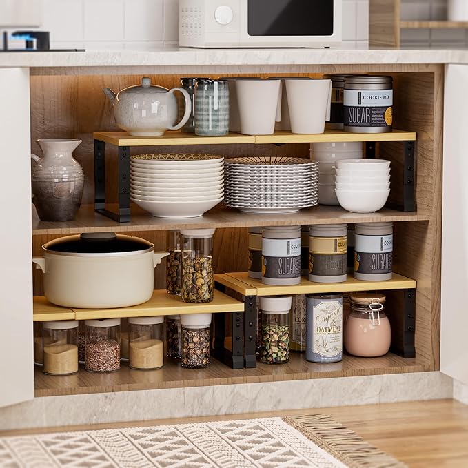 Adjustable Metal Shelving Unit, Stackable & Expendable Storage Rack - Image 4