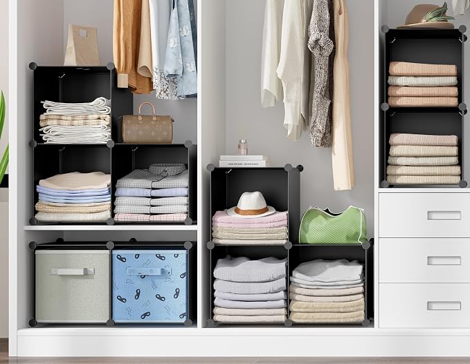 6-Cube Storage Organizer, Closet Organizer Storage Cabinet Shelf Bookcase - Image 5
