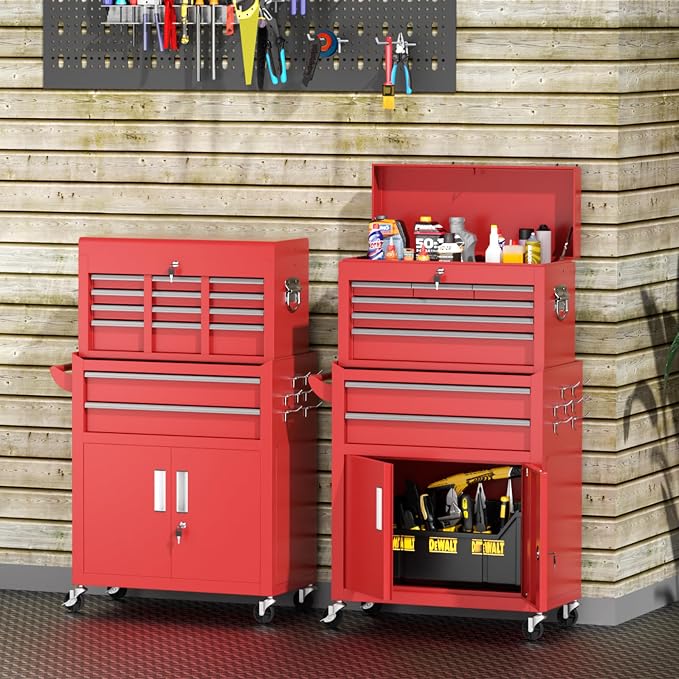 INTERGREAT 8 Rolling Drawers Tool Chest, Assembled Tool Chest - Image 9