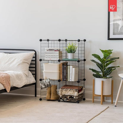 IRIS USA 6-Cube Modular Wire Cube Storage Organizer, Adjustable & Expandable - Image 2