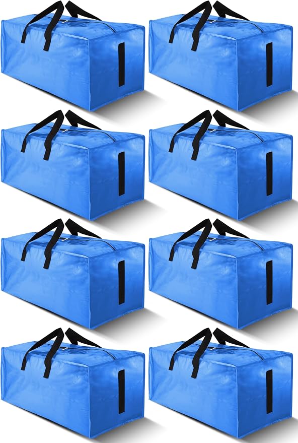 8 Pack Large Strong Moving Bags by HOMESURE