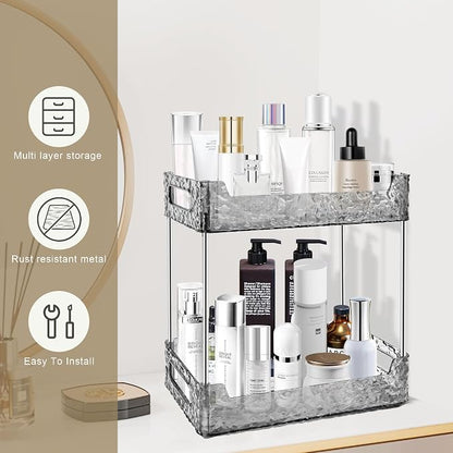 2-Tier Bathroom Counter Organizer Countertop Storage, Dresser Organizer Vanity - Image 4