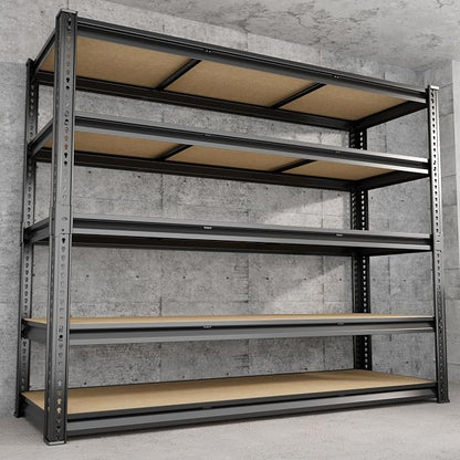48" W Garage Shelving 3030LBS Storage Shelves 5 Tier Heavy Duty Shelving by VDEVY