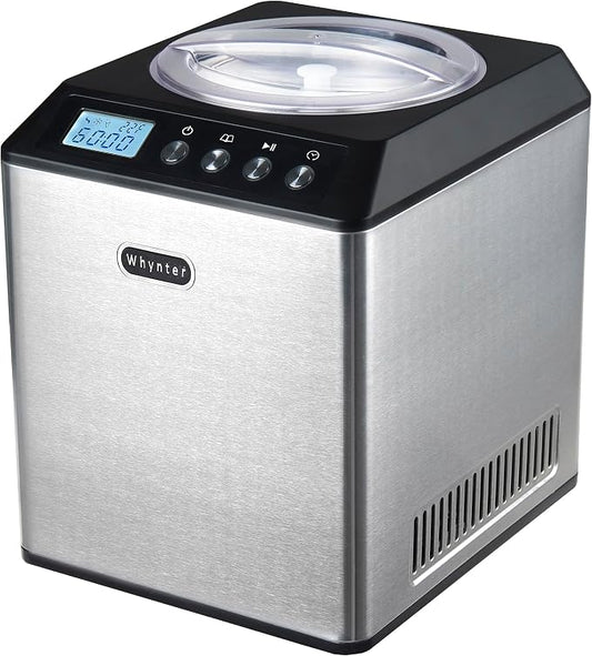 Whynter Ice Cream Maker Machine Automatic 2.1 Qt. Upright by Whynter