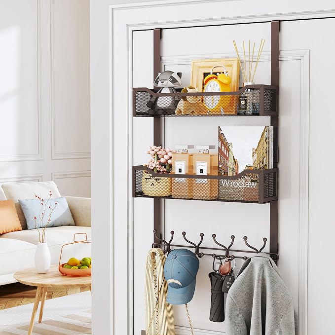 SWTYMIKI Over The Door Hooks Organizer - Image 2