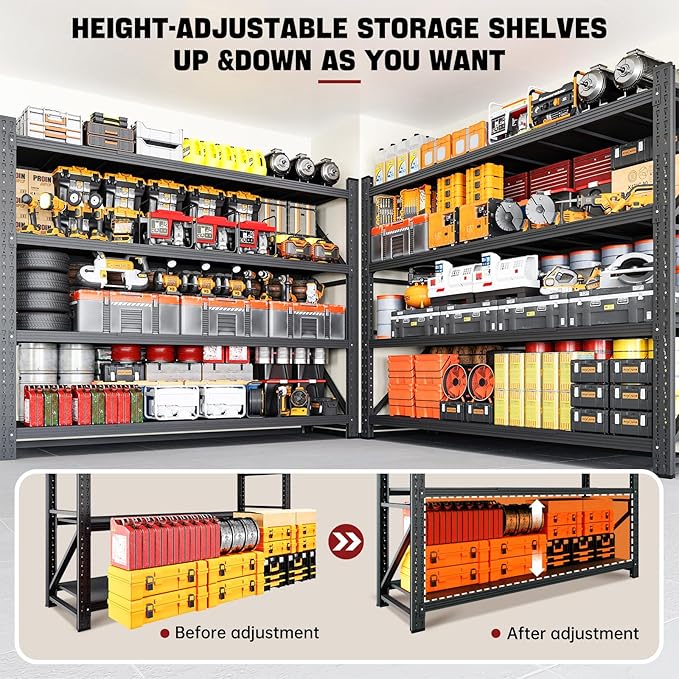 7000LBS Storage Shelves, Shelving Units Industrial Shelving - Image 5