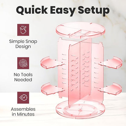 Masirs Rotating Makeup Organizer - Image 5