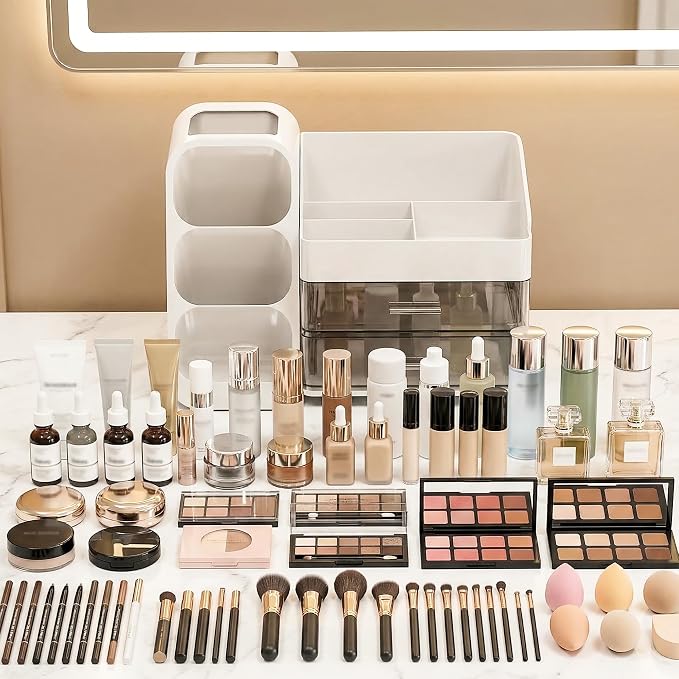 Large Capacity Makeup Organizer Countertop - Image 2