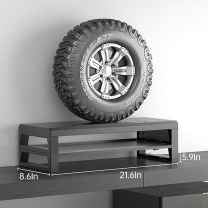 2-Tier Metal Computer Monitor Stand & Laptop Desk Shelf, 21.6 Inches, 22W - Image 8
