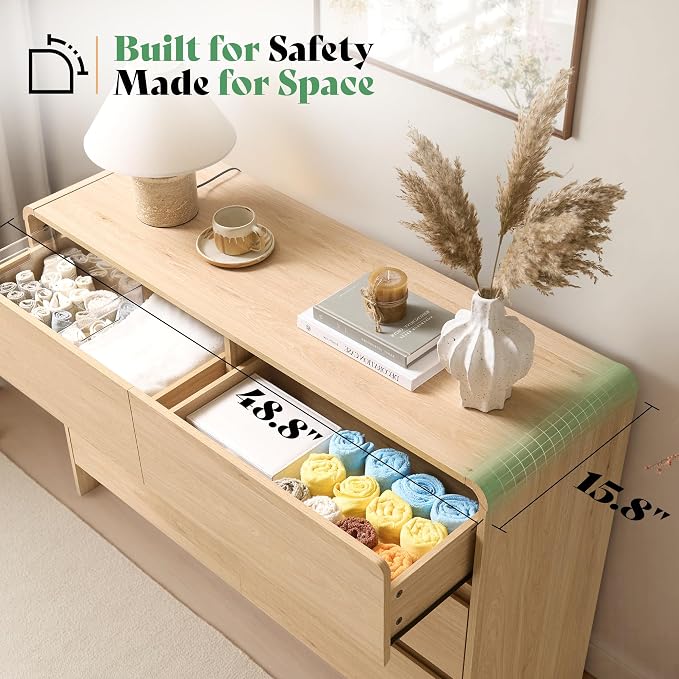 AMERLIFE Drawer Dresser for livingroom, Modern Chest of Storage Drawers - Image 5