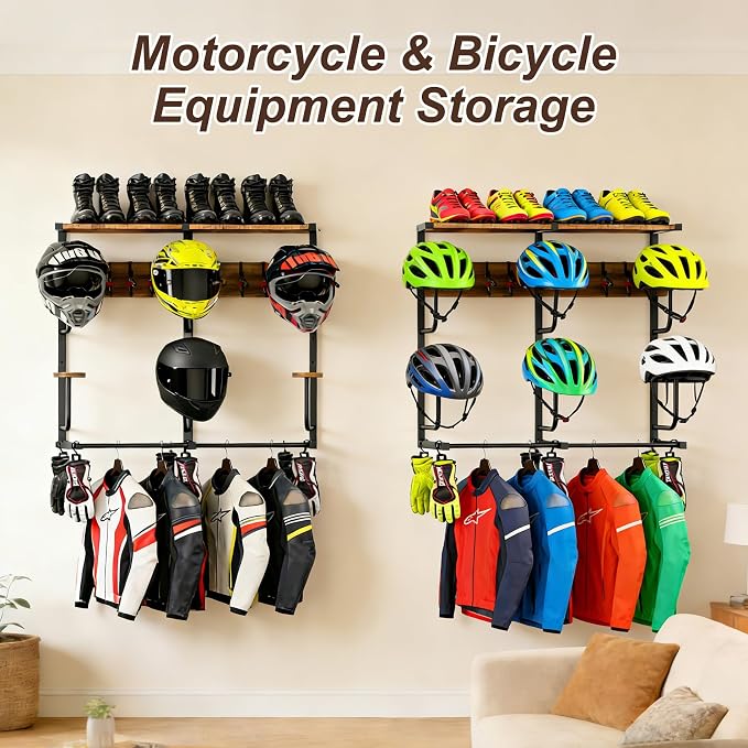6-in-1 Motorcycle Helmet Rack - Image 7