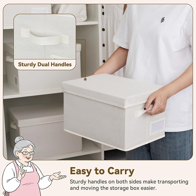 GRANNY SAYS Storage Baskets for Organizing, Linen Closet Shelf Organizers and - Image 4