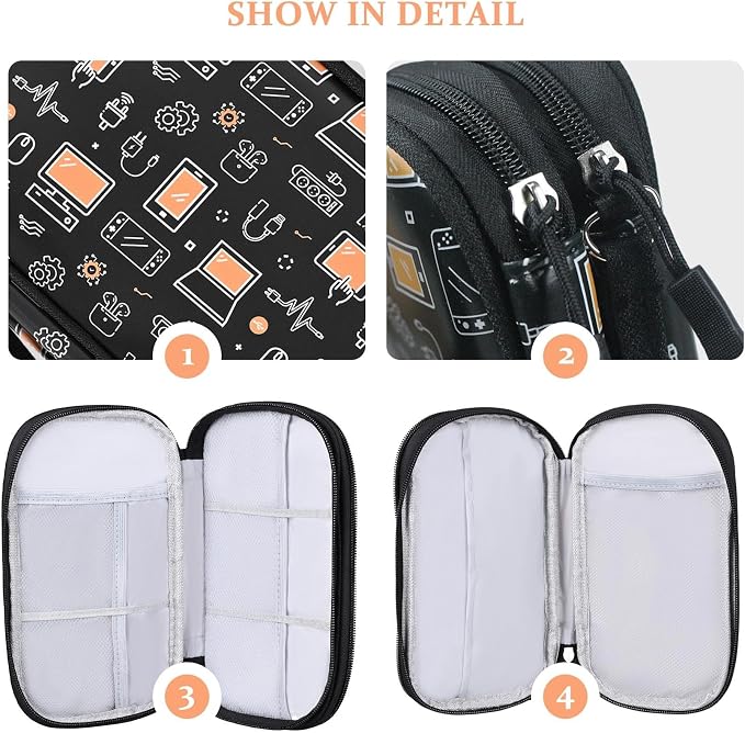 COSHAYSOO Electronics Travel Organizer Tech Bag Charging Cords Case USB Cable - Image 4