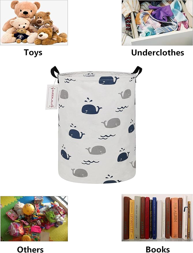 QUEENLALA Large Storage Basket, Laundry Hamper/Bathroom/Home Decor/Collapsible - Image 3