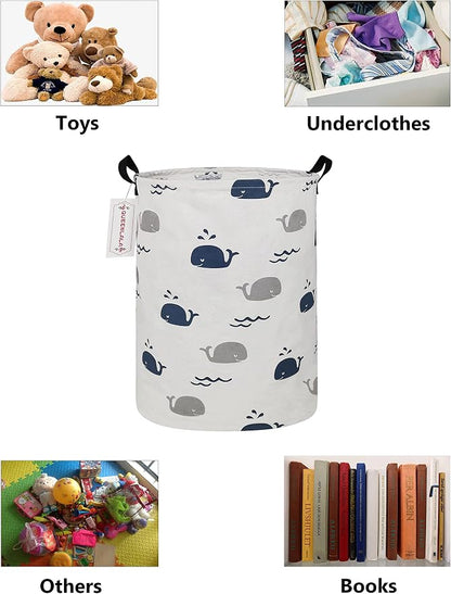 QUEENLALA Large Storage Basket, Laundry Hamper/Bathroom/Home Decor/Collapsible - Image 3