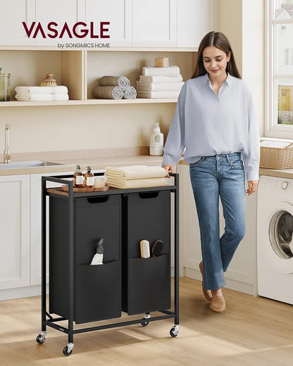 VASAGLE Laundry Sorter, 29 Gal. Laundry Hamper Basket - Image 2