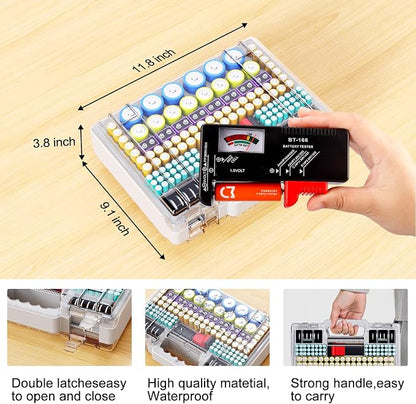 Battery Organizer Storage Holder Box Case - Image 6